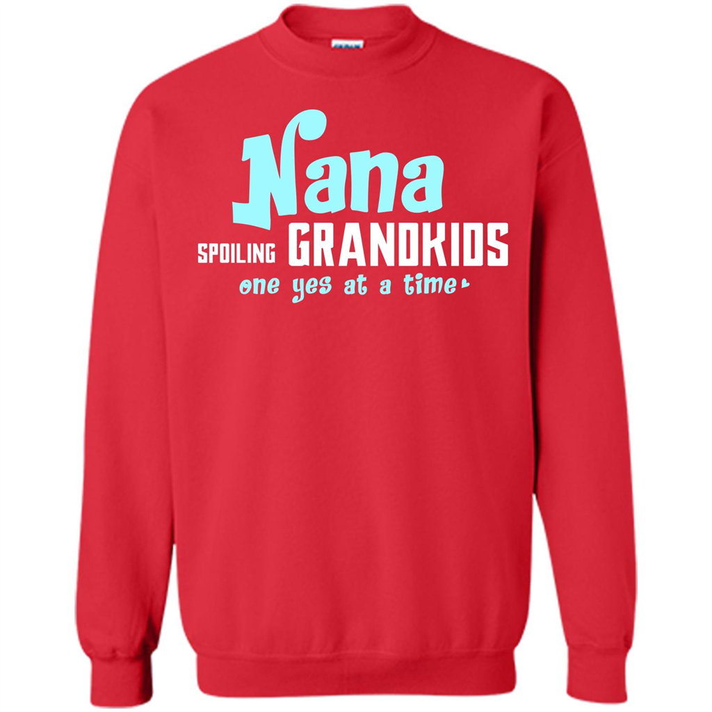 Nana T-shirt Spoiling Grandkids One Yes At A Time Red