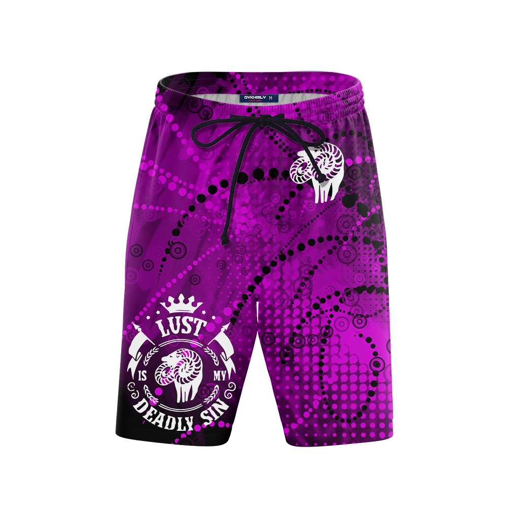 The Seven Deadly Sins - Lust 3D Beach Shorts
