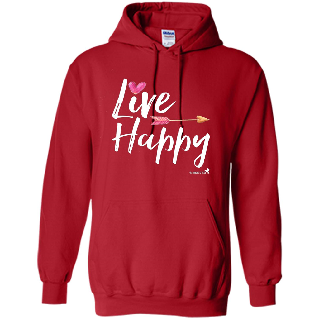 Live Happy T-shirt Red