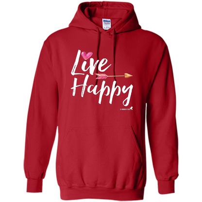 Live Happy T-shirt Red