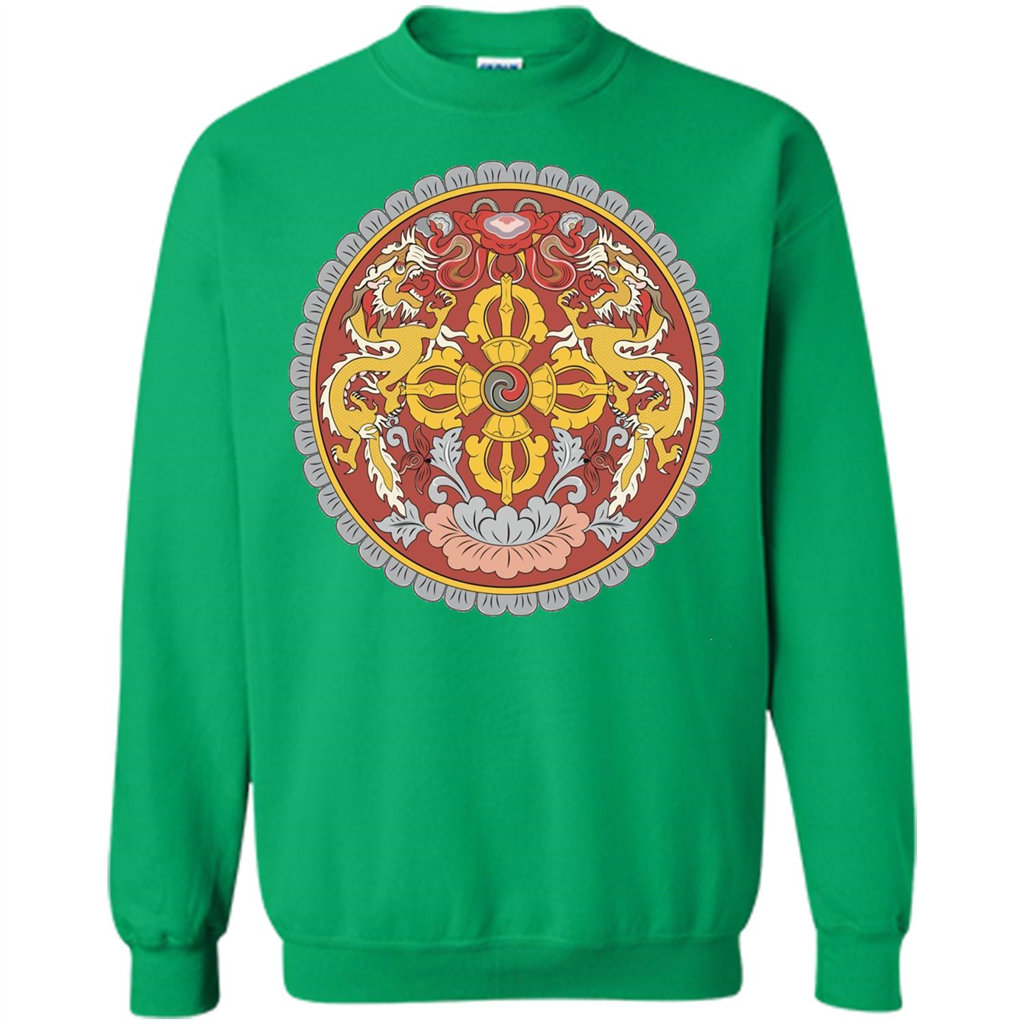 Emblem Of Bhutan T-shirt Irish Green