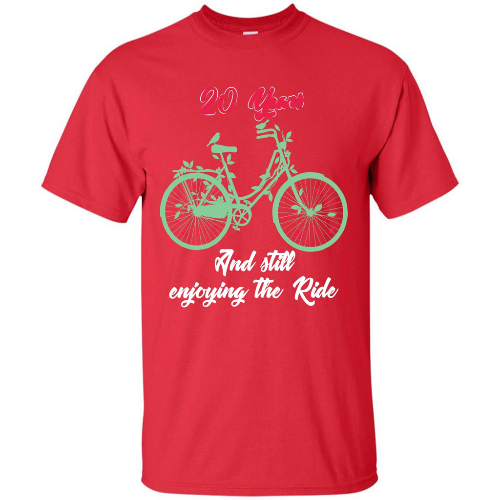 Anniversary T-shirt 20 Years And Still Enjoying The Ride Red