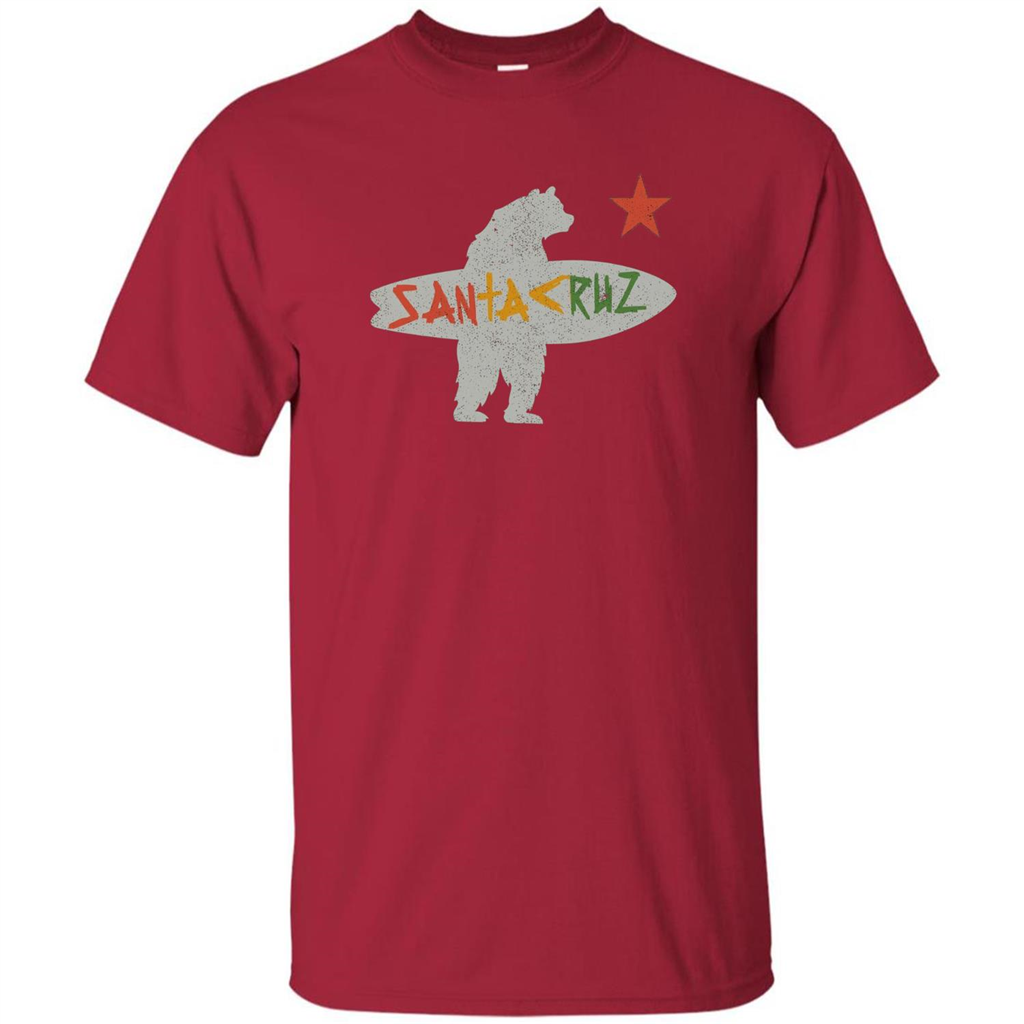 Santa Cruz Surf Bear T-Shirt Cardinal