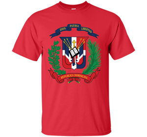 Dominican Republic Coat Of Arms T Shirt National Emblem cool shirt
