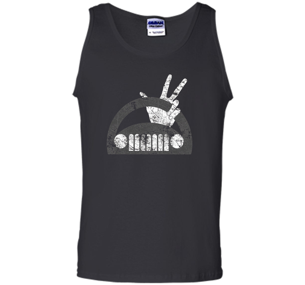 The Jeep Wave You Get It Or You Don't Distressed T-shirt Black