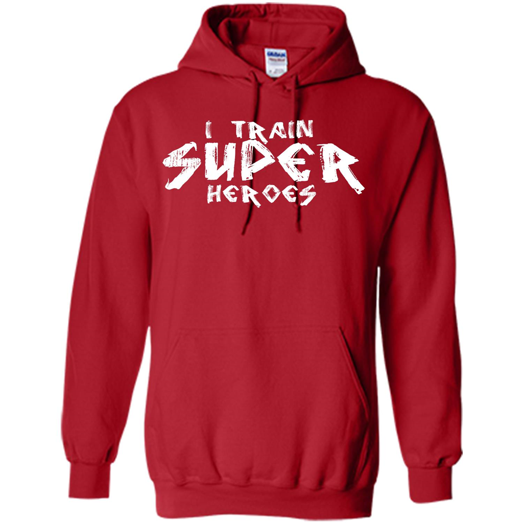 I Train Super Heroes T-shirt Red