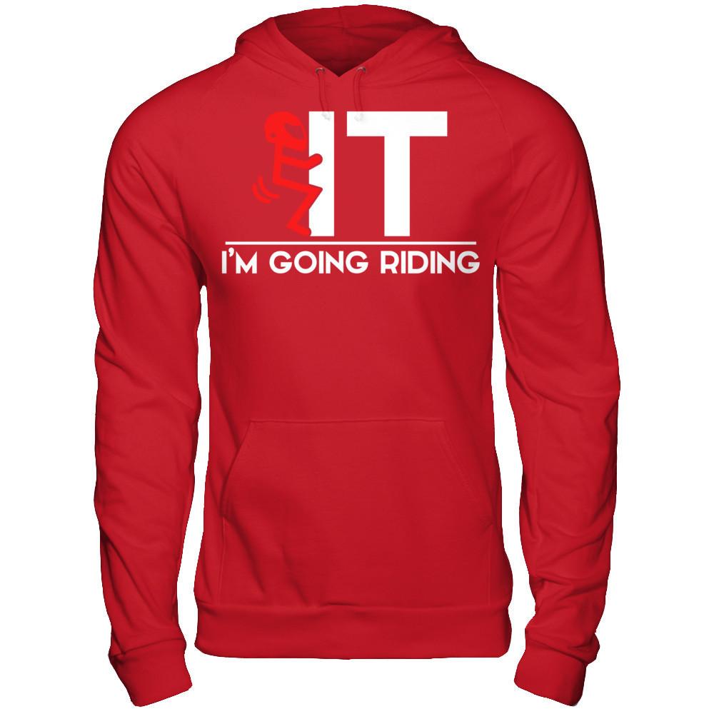 I'm Going Riding T-shirt Gildan - Pullover Hoodie Red