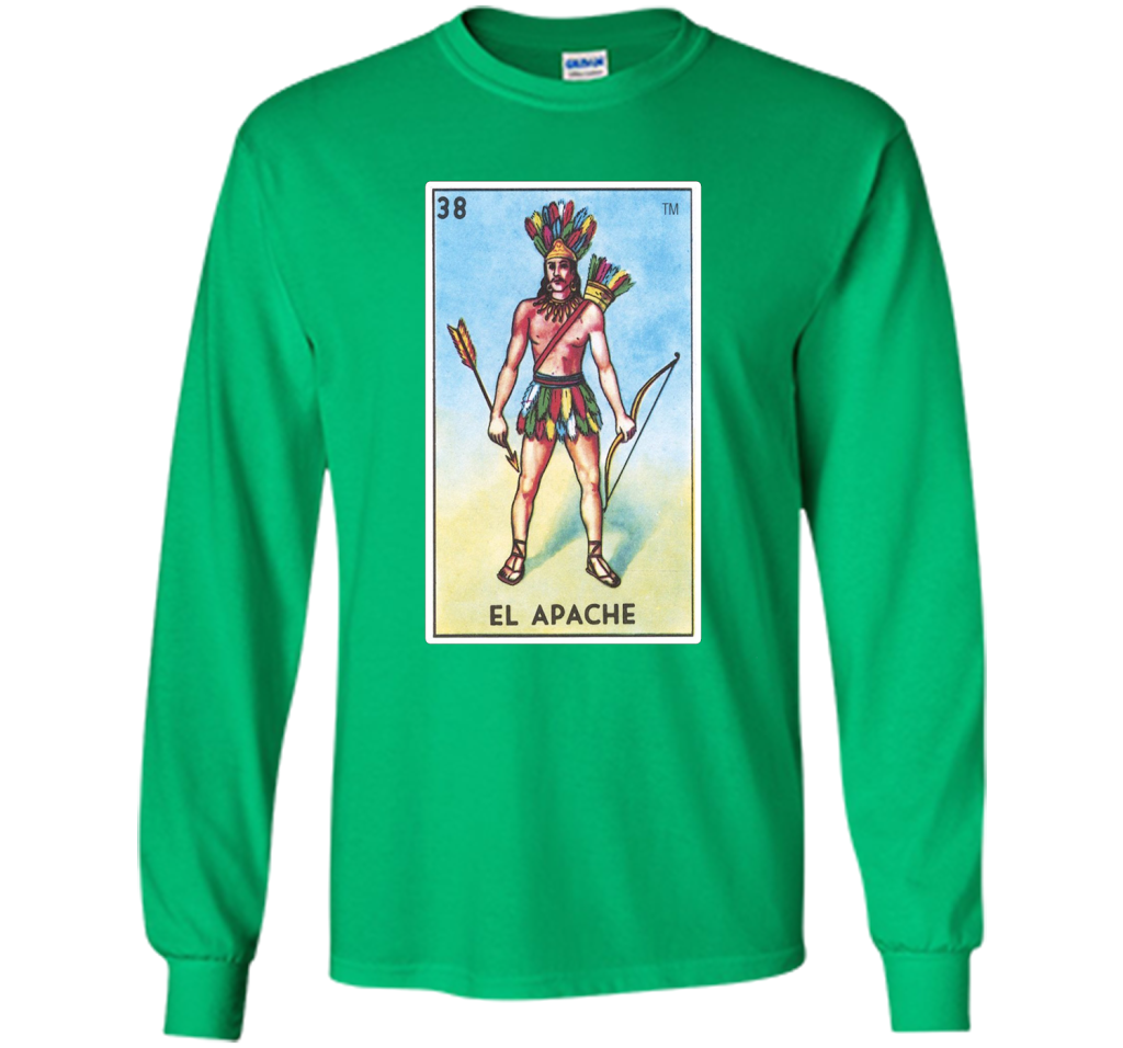 El Apache Card T-shirt Tarot Loteria shirt Irish Green