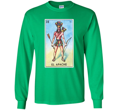 El Apache Card T-shirt Tarot Loteria shirt Irish Green