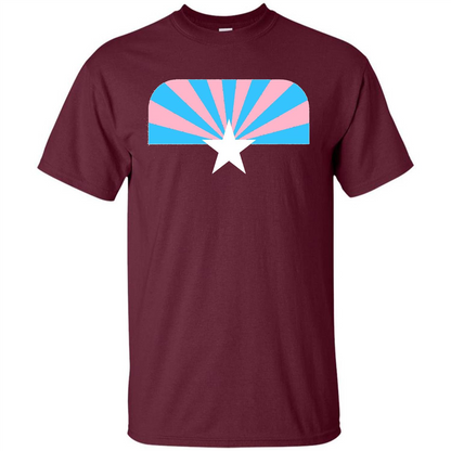 LGBT T-shirt Trans Pride Arizona T-shirt Maroon