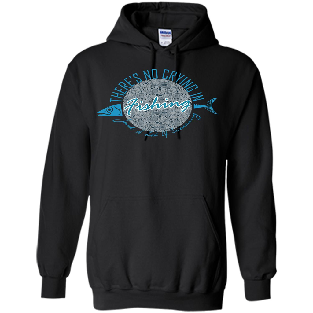 Fishing T-shirt No Crying Fishing Black