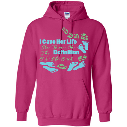 Mommy T-shirt I Gave Her Life. She Gave Me The Definition Of Life Back Heliconia