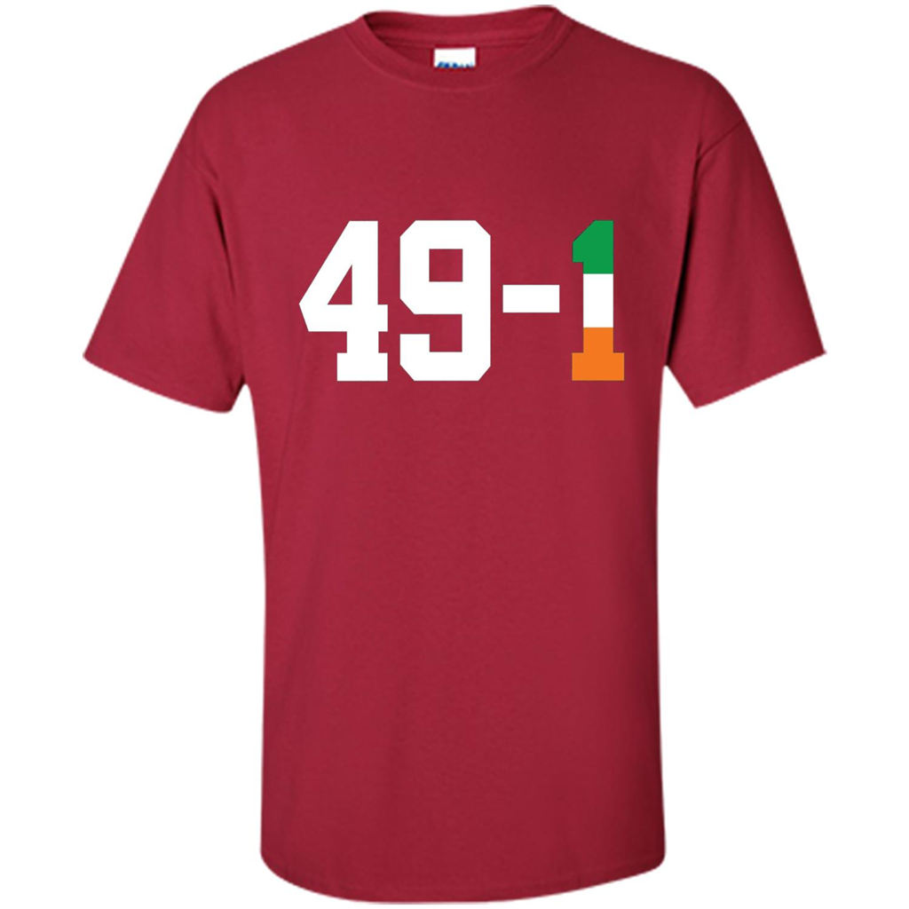Funny Ireland Boxing T-shirt 49-1 T-shirt Cardinal