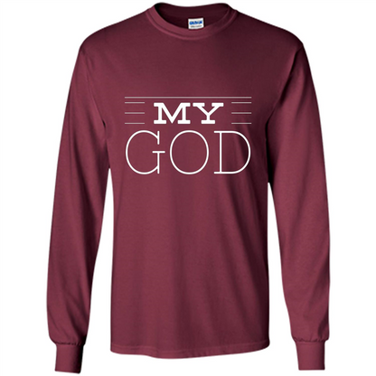 Christian T-shirt My God Maroon