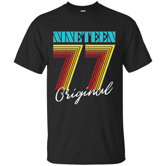 Original 1977 Birthday T-shirt Black