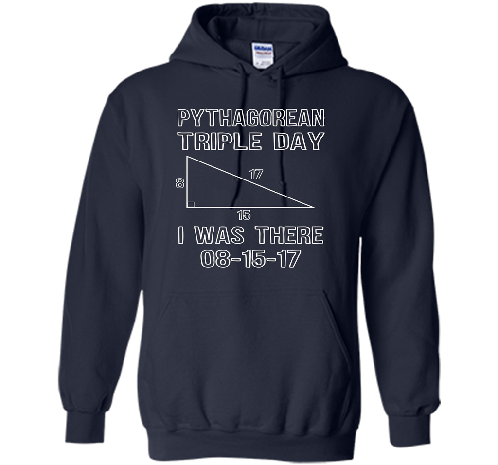 Pythagorean Triple Day 2017 8-15-17 Geeky T-shirt Navy