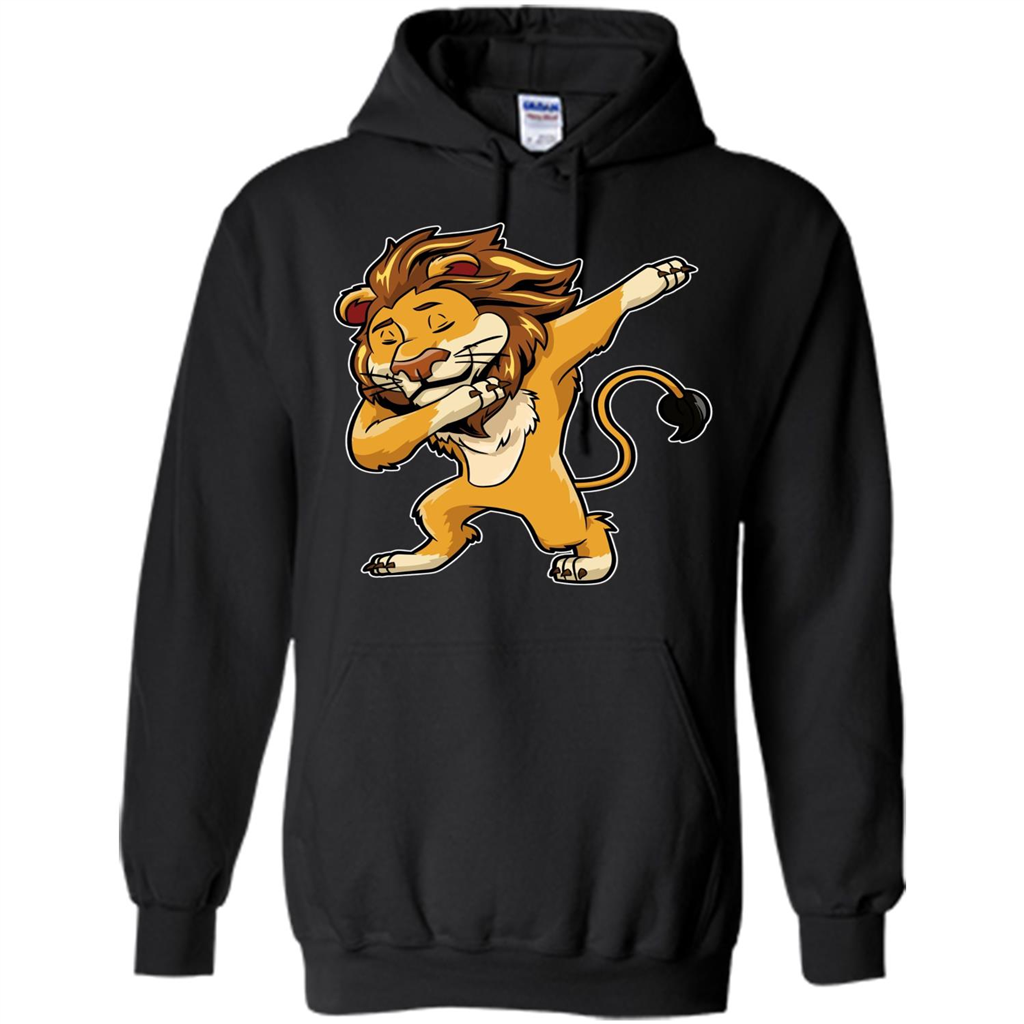 Lion Dabbing T-shirt Dab Cat Dance Black