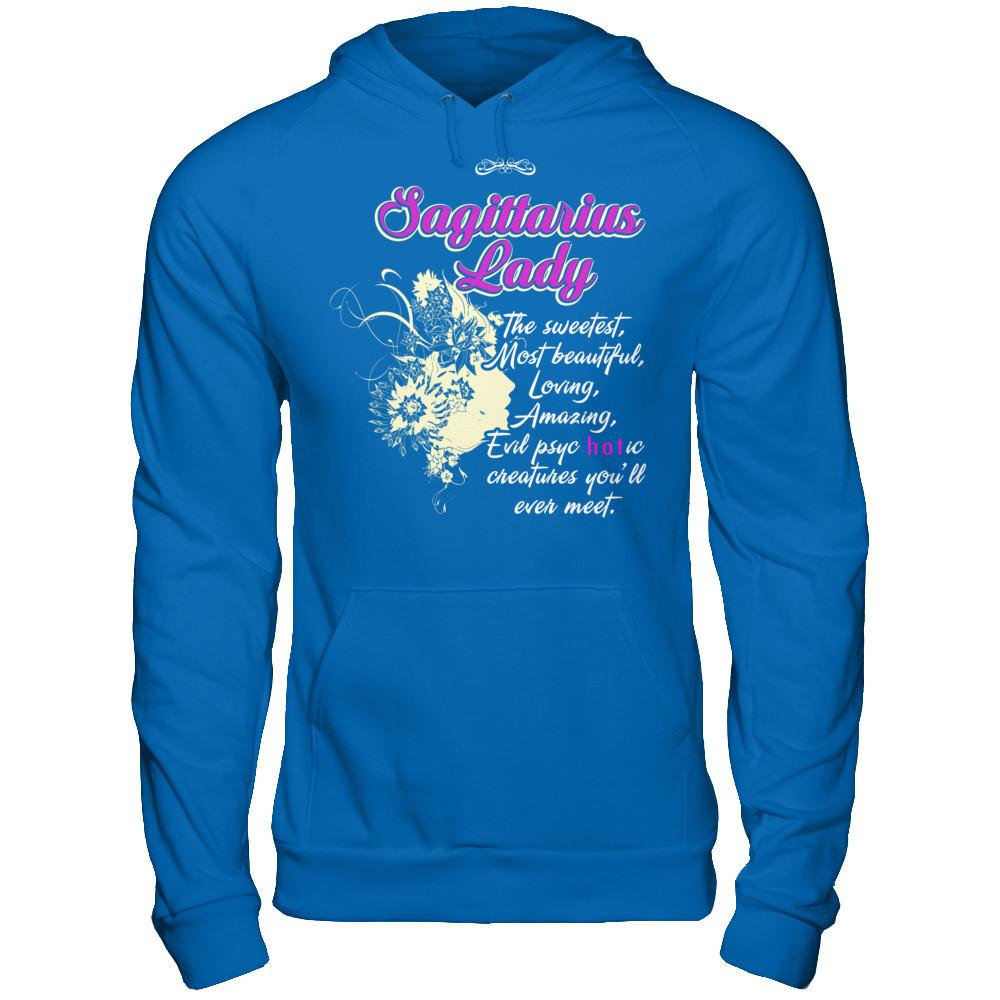 Sagittarius Lady - The Sweetest, Most Beautiful, Loving, Amazing Gildan - Pullover Hoodie Royal