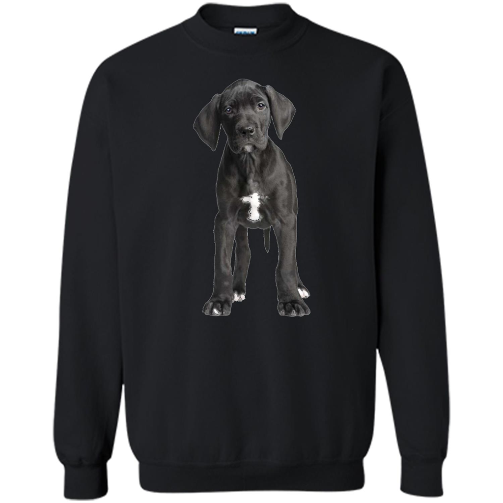 Great Dane Puppy T-shirt Black