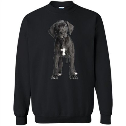 Great Dane Puppy T-shirt Black