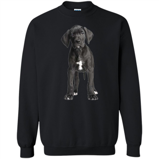 Great Dane Puppy T-shirt Black