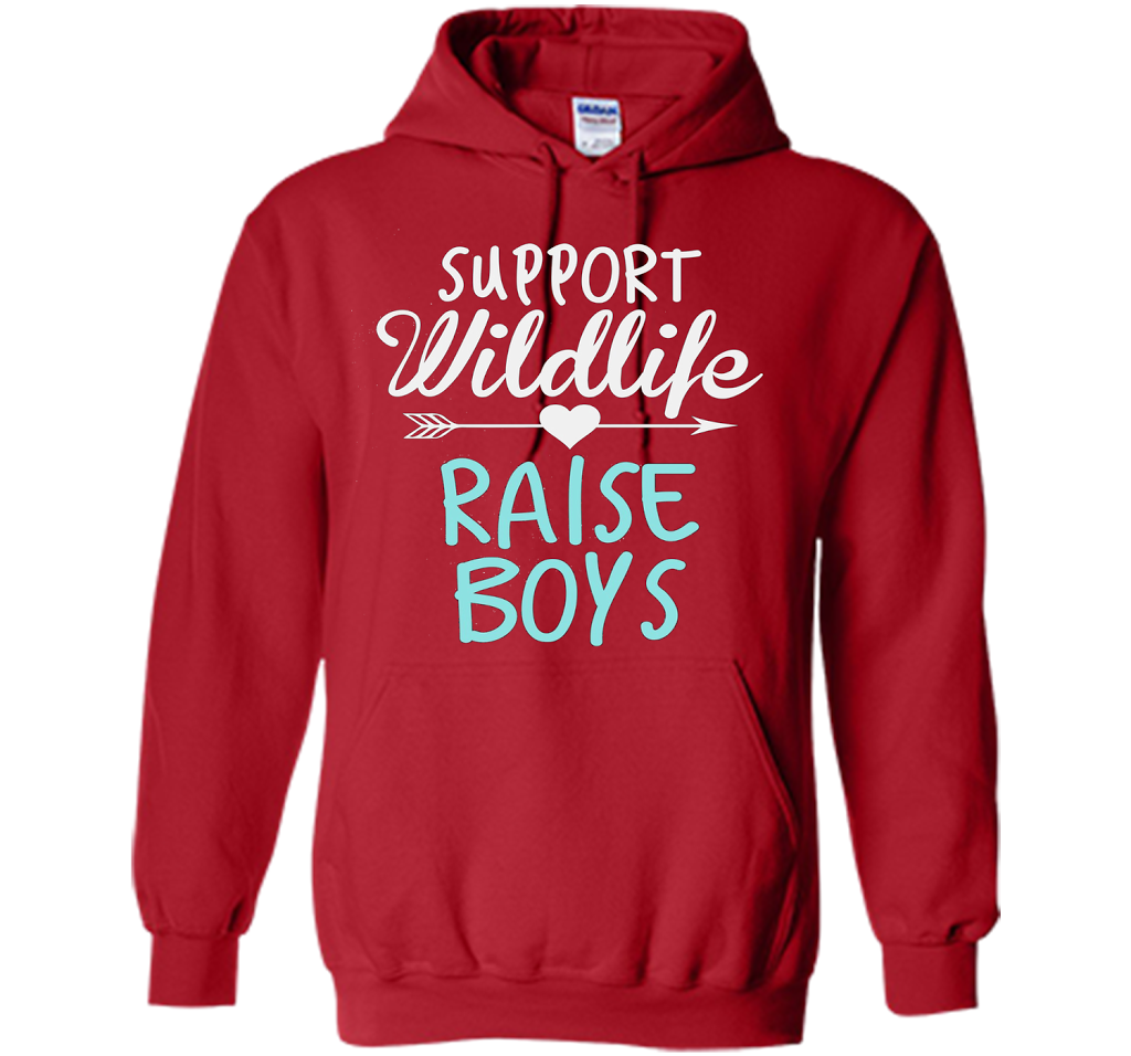 Support Wildlife Raise Boys T-shirt Red
