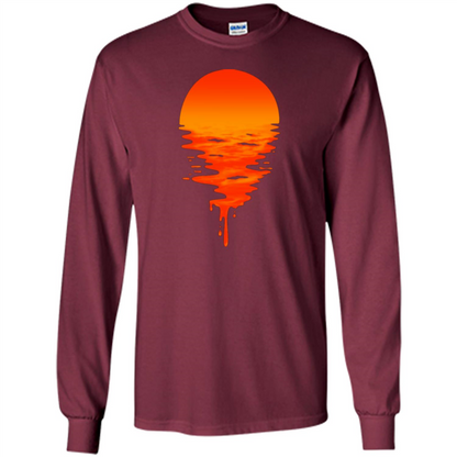 Sunset T-shirt Maroon