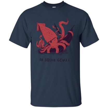 Squid Goals T-shirt Squad Goals T-shirt Navy