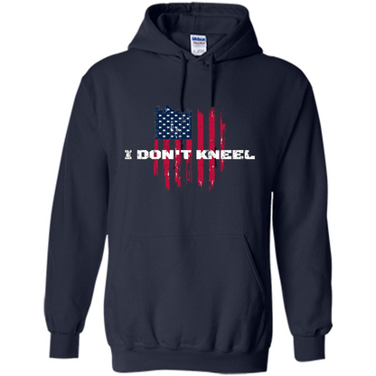 Military T-shirt I Don't Kneel T-shirt Navy