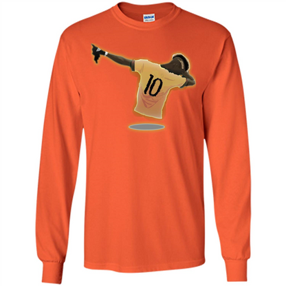 Dabbing Soccer T-shirt Orange