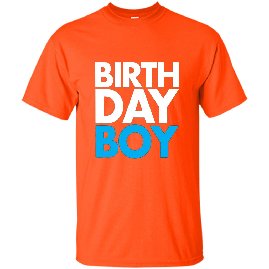 Birth Day Boy T-shirt Orange