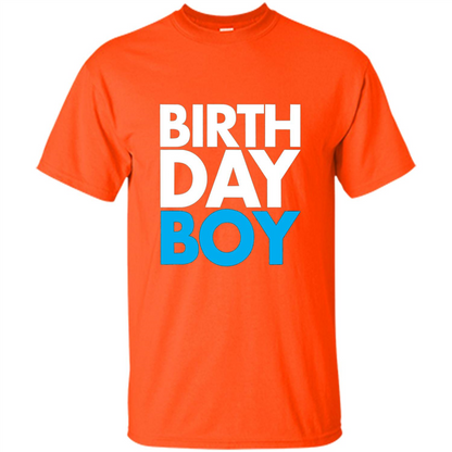 Birth Day Boy T-shirt Orange