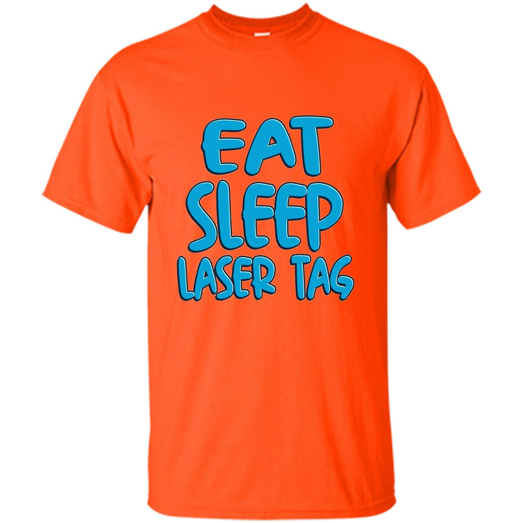 Eat Sleep Laser Tag T-shirt Orange
