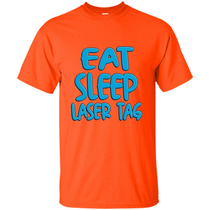 Eat Sleep Laser Tag T-shirt Orange