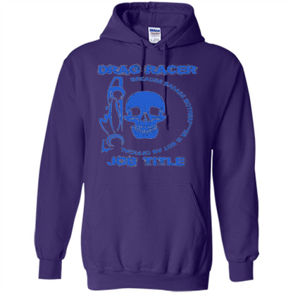 Drag Racer T-shirt Official Job Title Purple