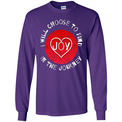 Christian T-shirt I Choose To Find Joy In My Journey Purple
