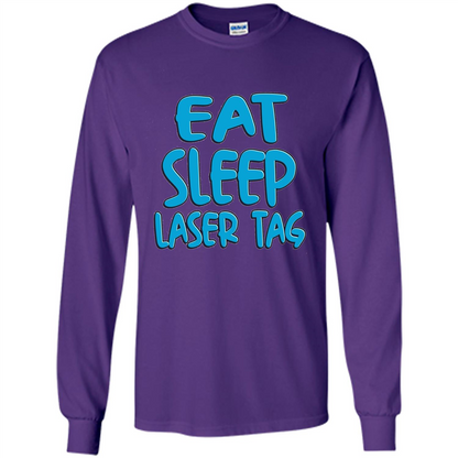 Eat Sleep Laser Tag T-shirt Purple