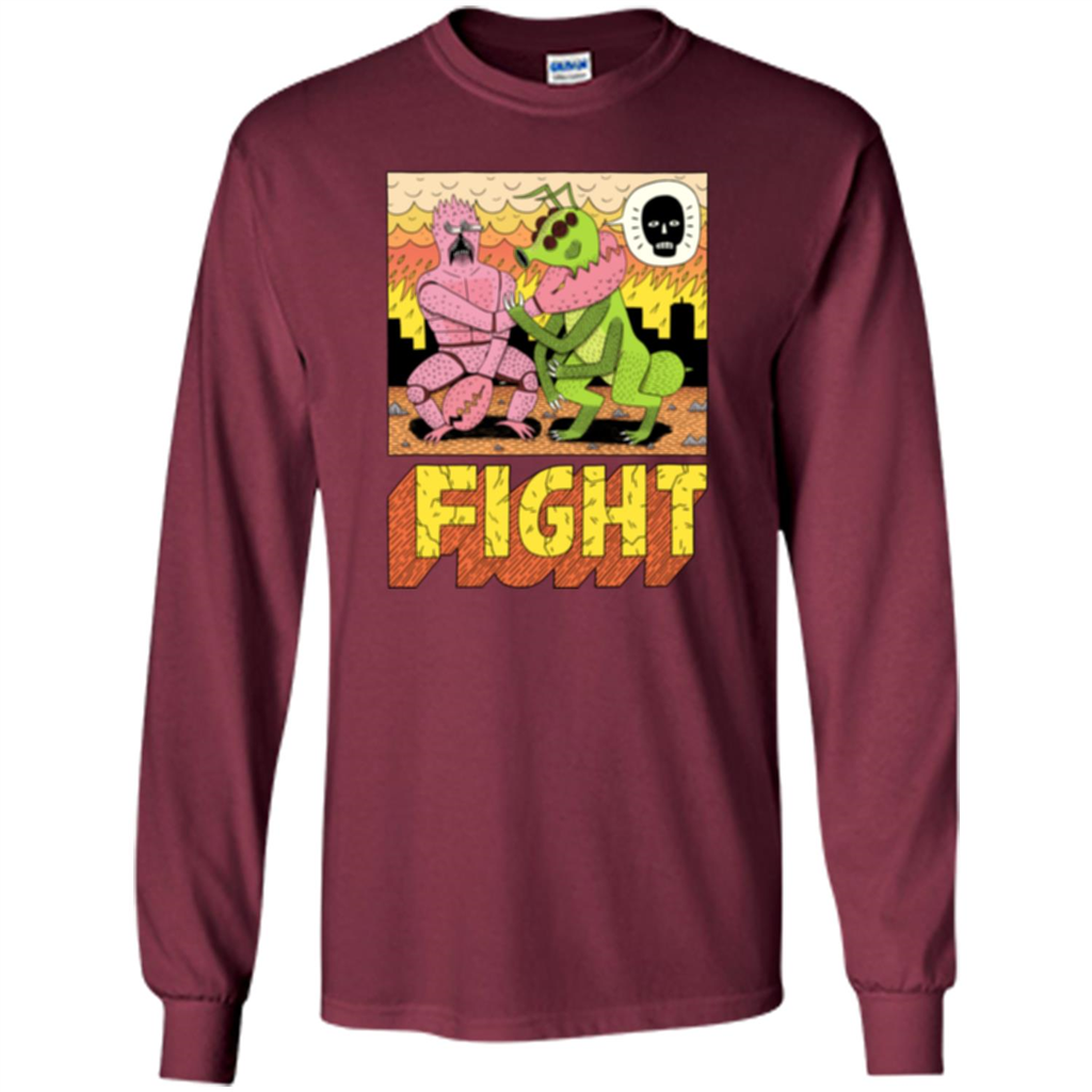 Fight T-shirt Maroon
