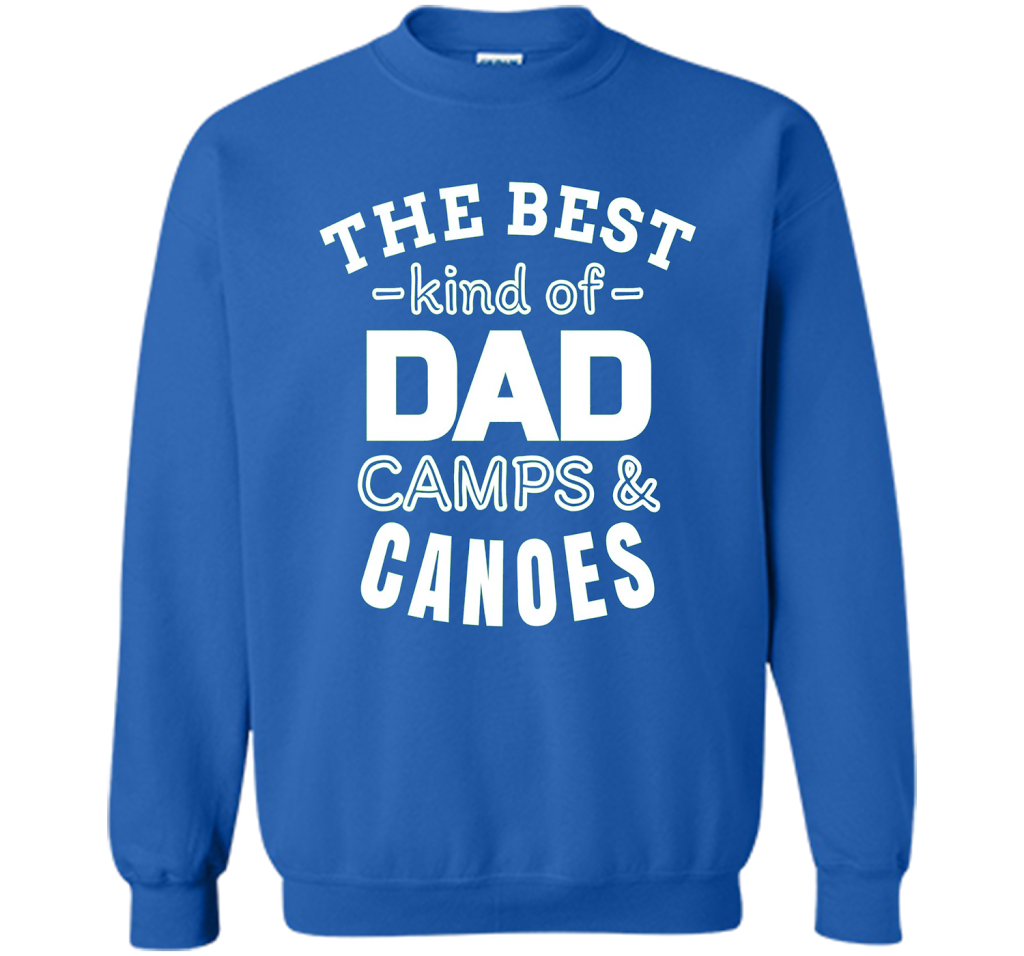 Men's Father's Day t shirt for Dad who camps and canoes t-shirt Royal