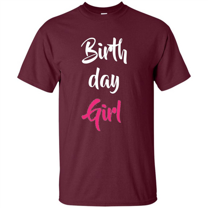 Birthday Girl T-shirt Pink Party Birthday T-shirt