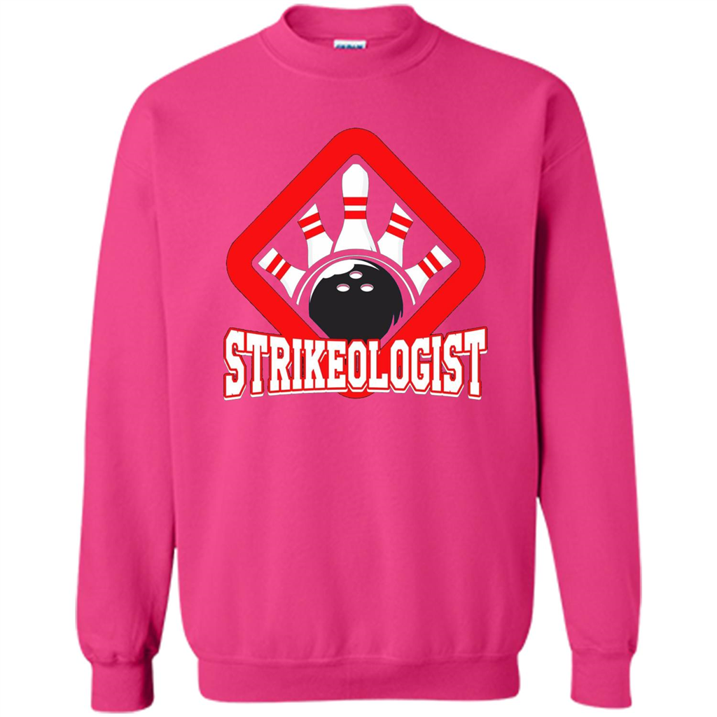 Strikeologist Bowling T-shirt For Bowling Lover Heliconia