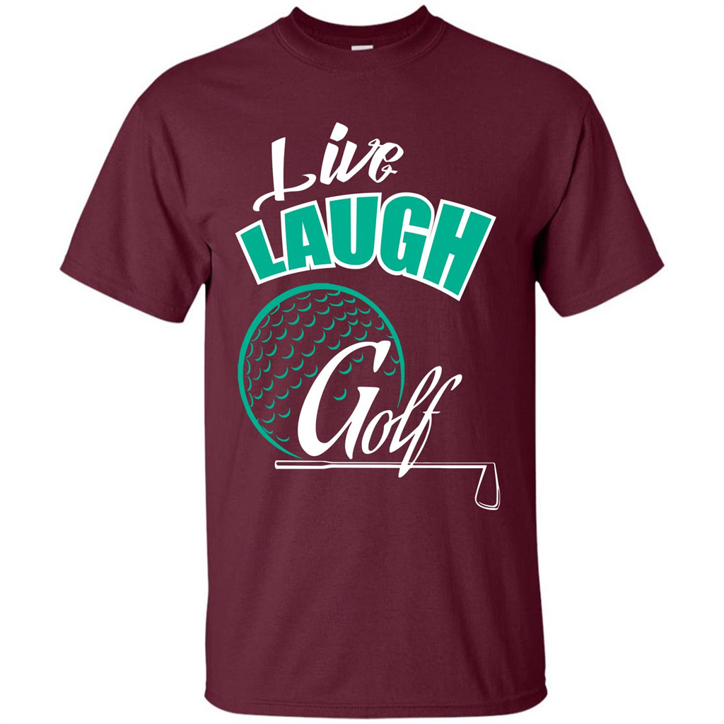 Goft T-shirt Live Laugh Golf Maroon