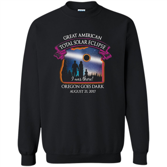 Oregon Total Solar Eclipse August 21 2017 T-shirt I Was There Black