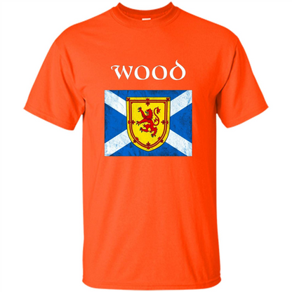 Scottish Clan Wood T-shirt Orange