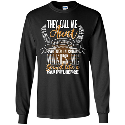 Funny Aunt T-shirt They Call Me Aunt Black