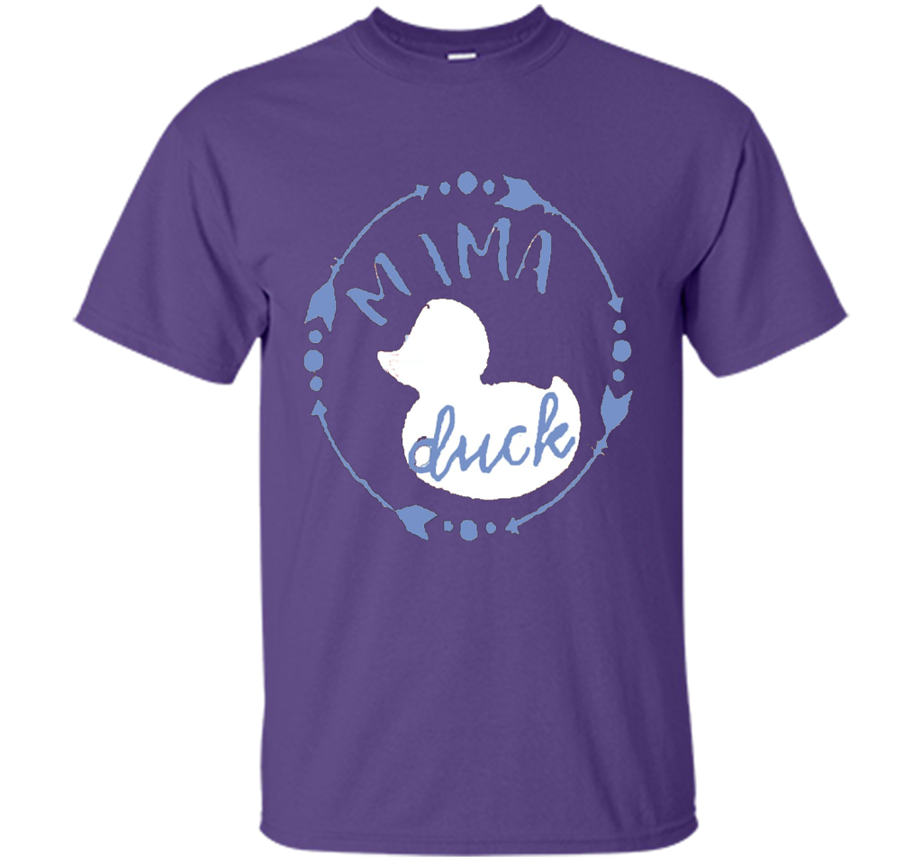 Women's Mama Duck TShirt, Mama Duck Plaid Shirt, Matching Fa shirt Purple