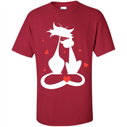 Cat Lover T-shirt Cat Couples Cardinal