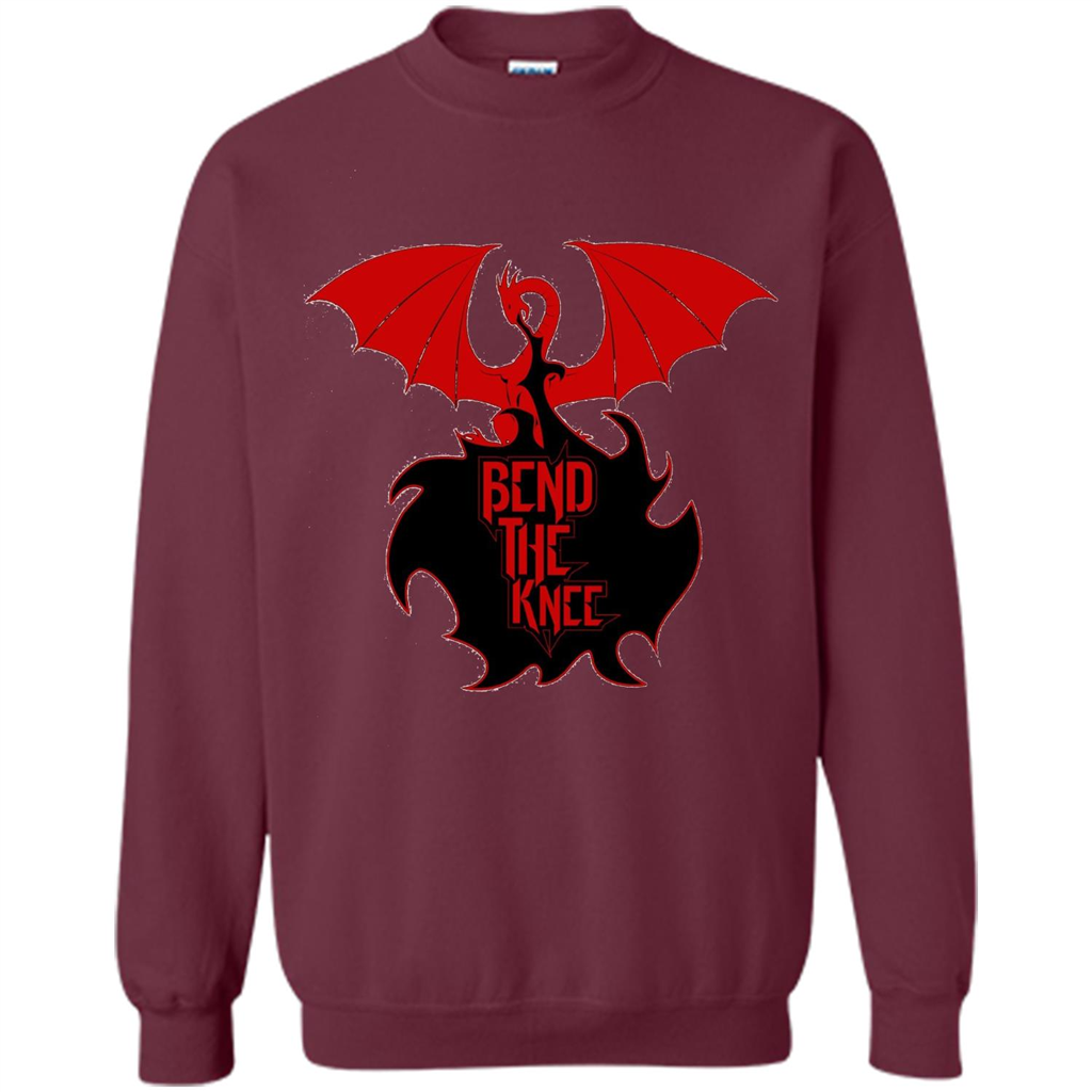 Movies T-shirt Bend The Knee T-shirt Maroon