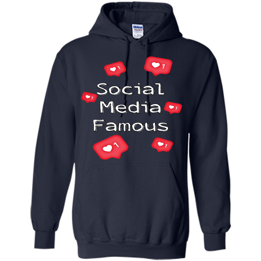 Social Media Famous T-shirt Navy