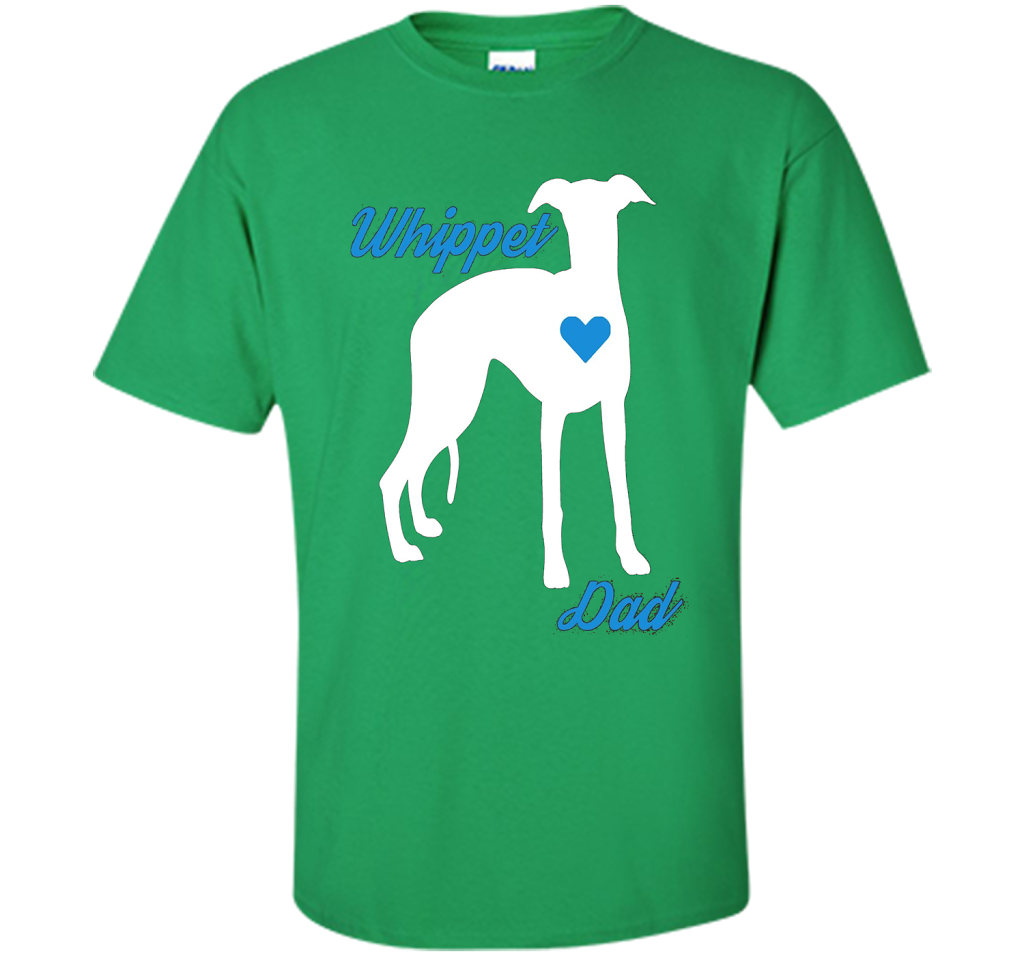 Mens Whippet Dad - Father's Day T-Shirt For Dog Lovers t-shirt Irish Green